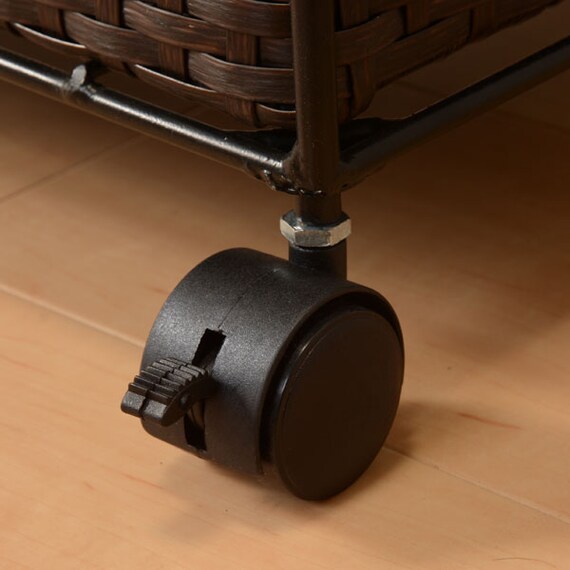 ランドリーチェスト60 深引 ダークブラウン(RAN-2416) 7枚目画像