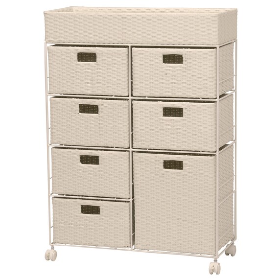 ランドリーチェスト マルチ7杯 ホワイト(RAN-2418) 2枚目画像