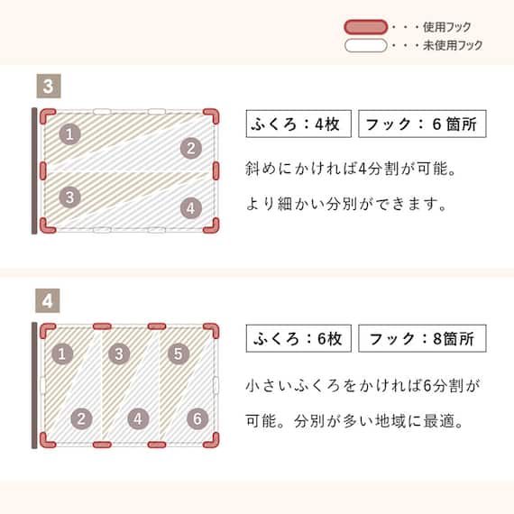 目隠し分別ダストワゴン(縦型 ホワイト) 6枚目画像