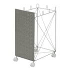 目隠し分別ダストワゴン(縦型 グレー) 1枚目画像