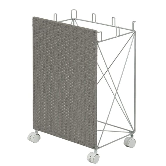 目隠し分別ダストワゴン(横型 グレー) 1枚目画像