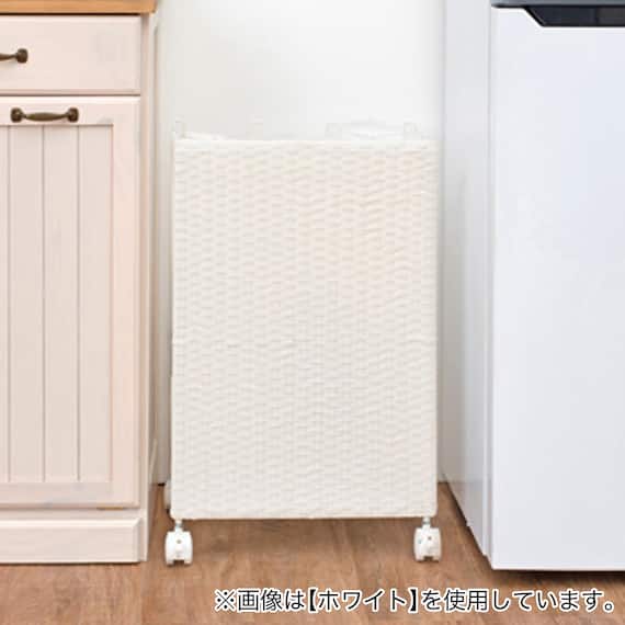 目隠し分別ダストワゴン(横型 グレー) 3枚目画像