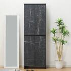 大理石調シューズラック(ハイタイプ 幅60cm ブラック) 2枚目画像