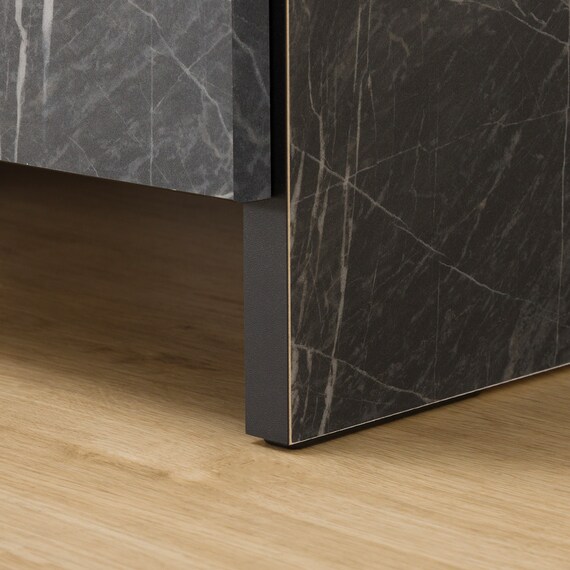 大理石調シューズラック(ハイタイプ 幅60cm ブラック) 15枚目画像