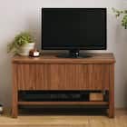 ナチュラルテイストな天然木調のテレビ台 (ローボード幅80cm BR) 1枚目画像