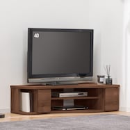 コーナー有効活用 流線形テレビボード(右寄せ/左寄せタイプ)