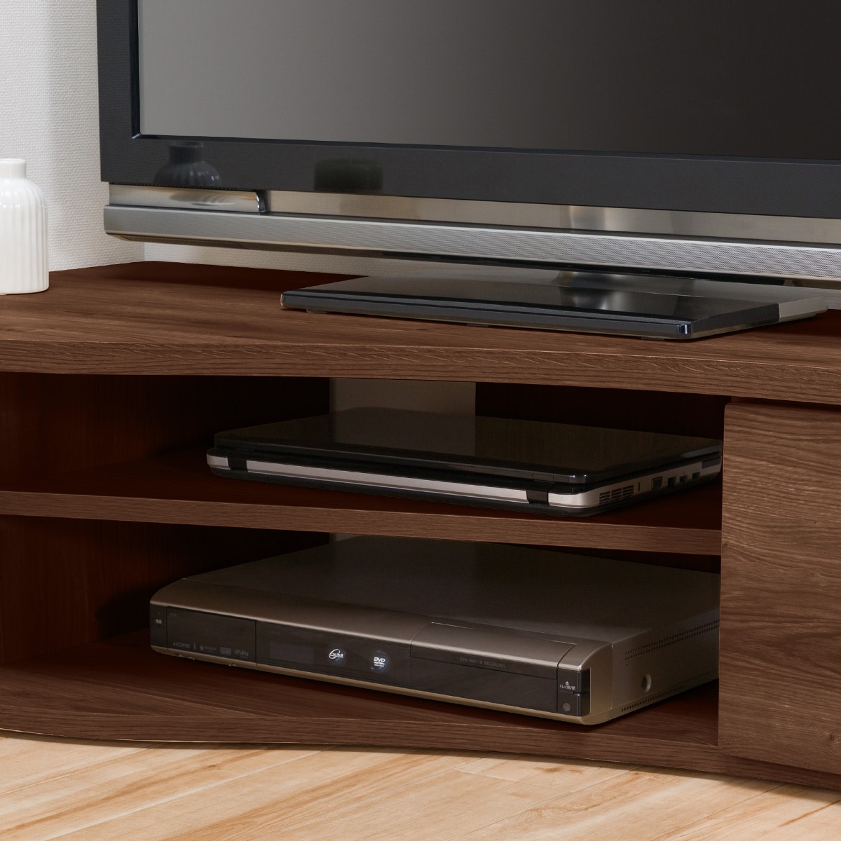 コーナー有効活用 流線形テレビボード (左寄せタイプ WAL) | ニトリ