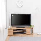 コーナー有効活用 流線形テレビボード (左寄せタイプ NA) 2枚目画像