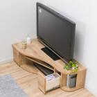 コーナー有効活用 流線形テレビボード (左寄せタイプ NA) 3枚目画像
