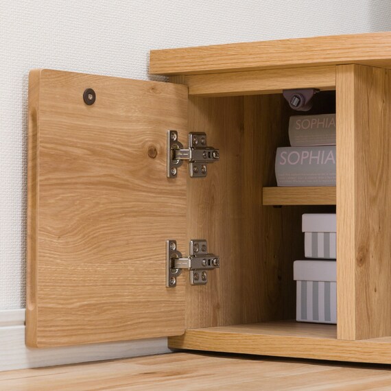 コーナー有効活用 流線形テレビボード (左寄せタイプ NA) 8枚目画像