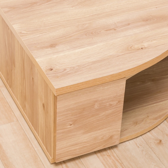 コーナー有効活用 流線形テレビボード (左寄せタイプ NA) 17枚目画像