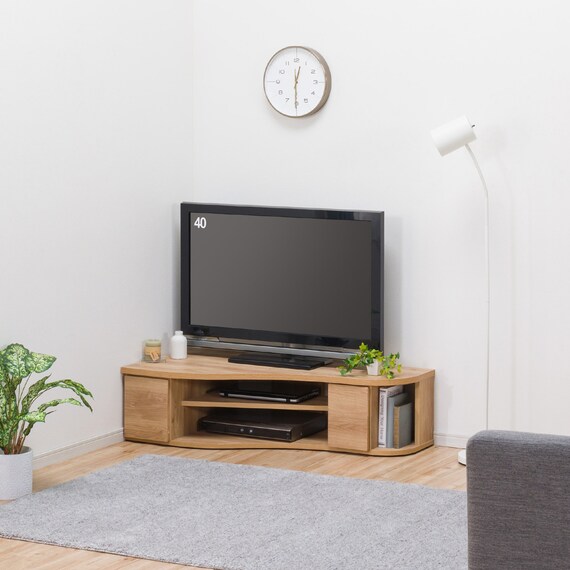 コーナー有効活用 流線形テレビボード (左寄せタイプ NA) 21枚目画像