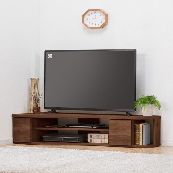 コーナー有効活用 流線形テレビボード (左寄せタイプ WAL) | ニトリ 