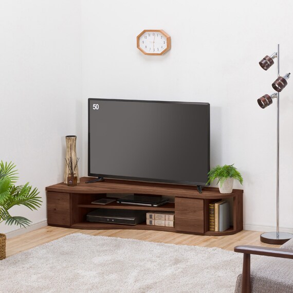 コーナー有効活用 流線形テレビボード (左寄せタイプ WAL) | ニトリ 