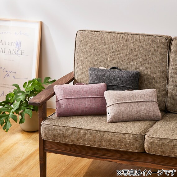 持ち運びしやすいミニマッサージクッション (ピンク) 9枚目画像