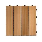 ジョイント人工木タイル 32枚セット(ストライプ/ライトブラウン) 1枚目画像