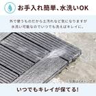 ジョイント人工木タイル 32枚セット(スパイラル/ライトブラウン) 13枚目画像