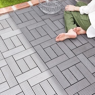 ジョイント人工木タイル 32枚セット(スパイラル)