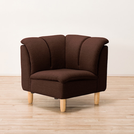 コーナーソファ3点セット 布張りタイプ (ワイン) 9枚目画像