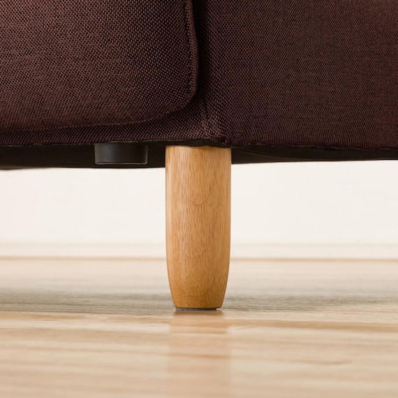 コーナーソファ3点セット 布張りタイプ (ワイン) 12枚目画像