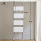 【簡単】ワンタッチ式 突っ張りパーテーション スチールボード4枚(ホワイト) 2枚目画像