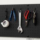 【簡単】ワンタッチ式 突っ張りパーテーション スチールボード4枚・フック10個付き（ブラック) 7枚目画像