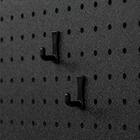 【簡単】ワンタッチ式 突っ張りパーテーション スチールボード4枚・フック10個付き（ブラック) 8枚目画像