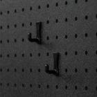 【簡単】ワンタッチ式 突っ張りパーテーション スチールボード4枚・フック10個付き(ブラック) 8枚目画像