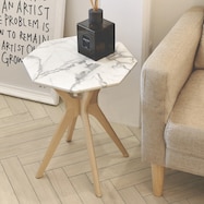 大理石調サイドテーブル