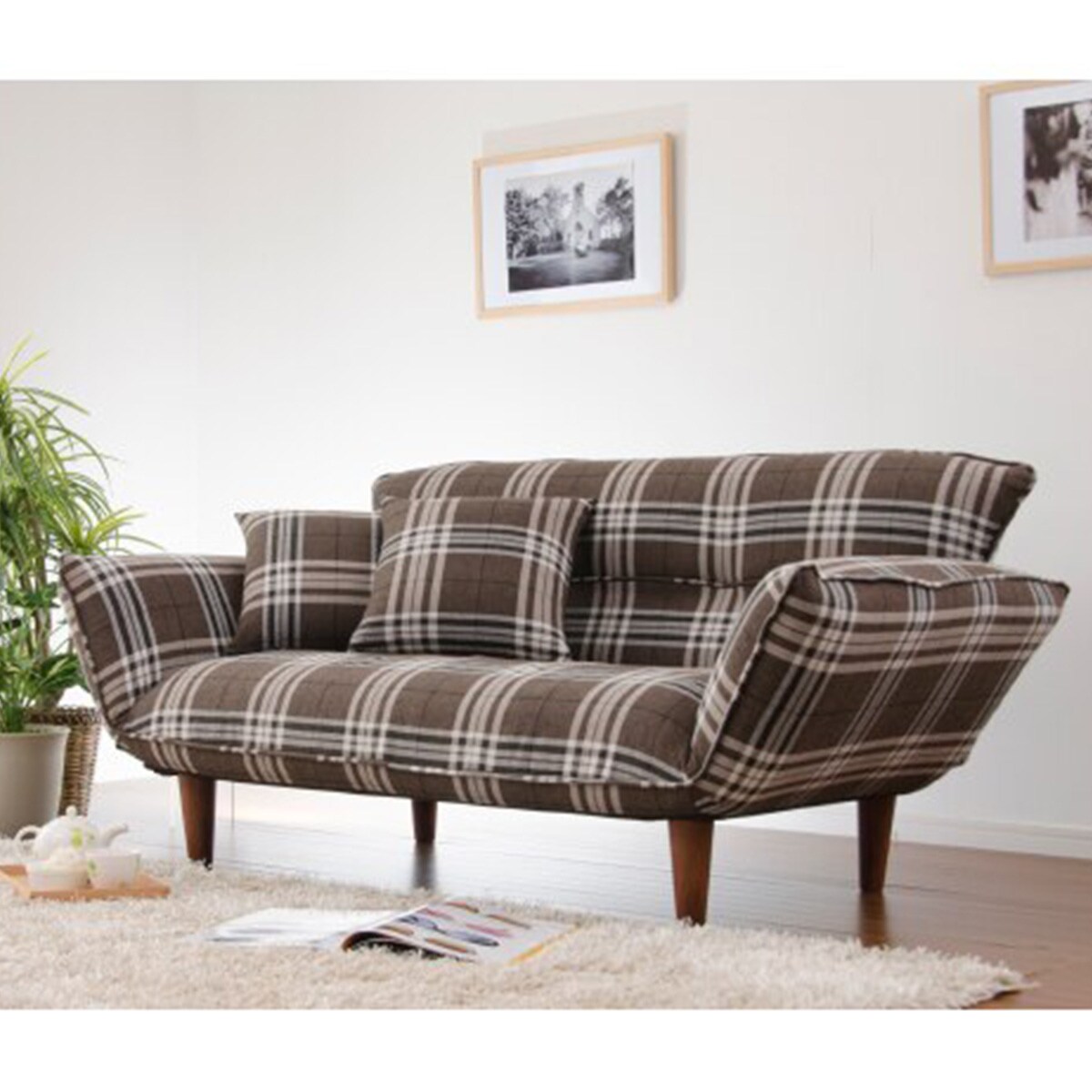 [ニトリ]2人掛けコンパクトカウチソファ・クッション付き ニトリ]2人掛けコンパクトカウチソファ・クッション付き