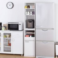 家電収納キャビネット (幅39cm MDL WH)【期間限定価格:11/27~1/5まで】