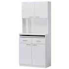 家電収納キャビネット (幅80cm MDL WH) 1枚目画像