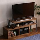 ヴィンテージテイストの伸長式テレビ台 (ローボード75-135cm WAL) 1枚目画像