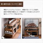 ヴィンテージテイストの伸長式テレビ台 (ローボード75-135cm WAL) 5枚目画像