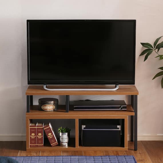 ヴィンテージテイストの伸長式テレビ台 (ローボード75-135cm WAL) 9枚目画像