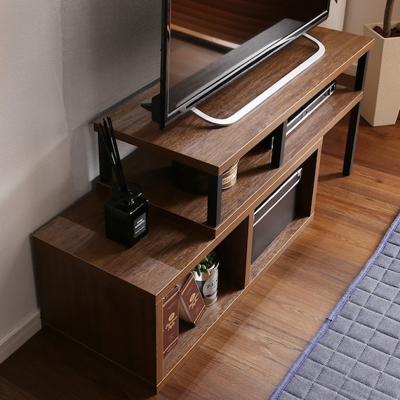 ヴィンテージテイストの伸長式テレビ台 (ローボード75-135cm WAL) 11枚目画像