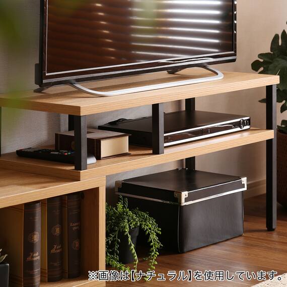 ヴィンテージテイストの伸長式テレビ台 (ローボード75-135cm WAL) 12枚目画像