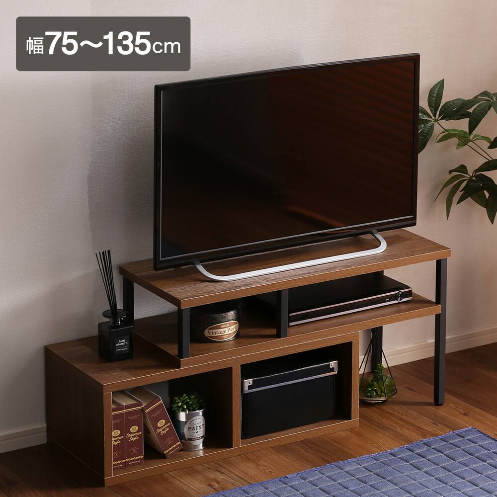 ニトリ テレビ台 ローボードステイン 150N ホワイト 目立っ 収納 家具