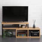 ヴィンテージテイストの伸長式テレビ台 (ローボード75-135cm NA) 1枚目画像