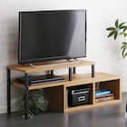 ヴィンテージテイストの伸長式テレビ台 (ローボード75-135cm NA) 8枚目画像