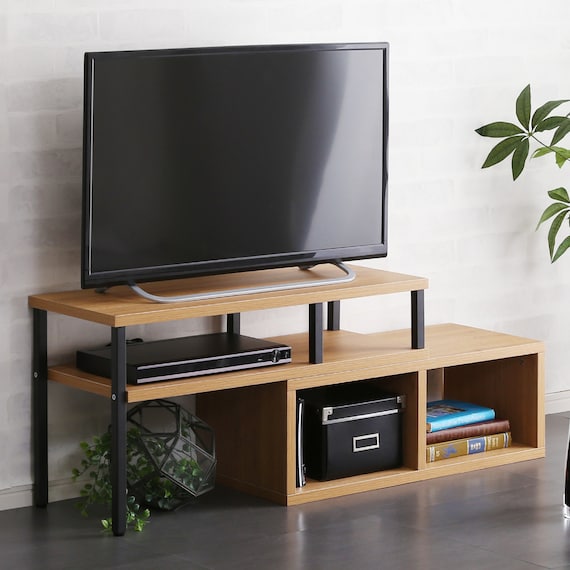 ヴィンテージテイストの伸長式テレビ台 (ローボード75-135cm NA) 8枚目画像