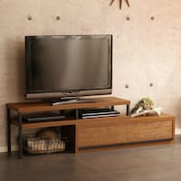 ヴィンテージテイストの伸長式テレビ台 (ローボード100-190cm WAL)