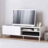 フラットなフォルムのテレビ台(ローボード幅118cm)