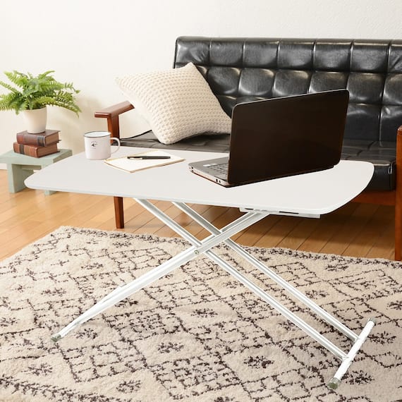 天然木突板仕様の昇降テーブル (WS) 1枚目画像