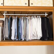 【簡単】ワンタッチ式 突っ張り押入れハンガーラックワイド【期間限定価格:11/28~1/5まで】