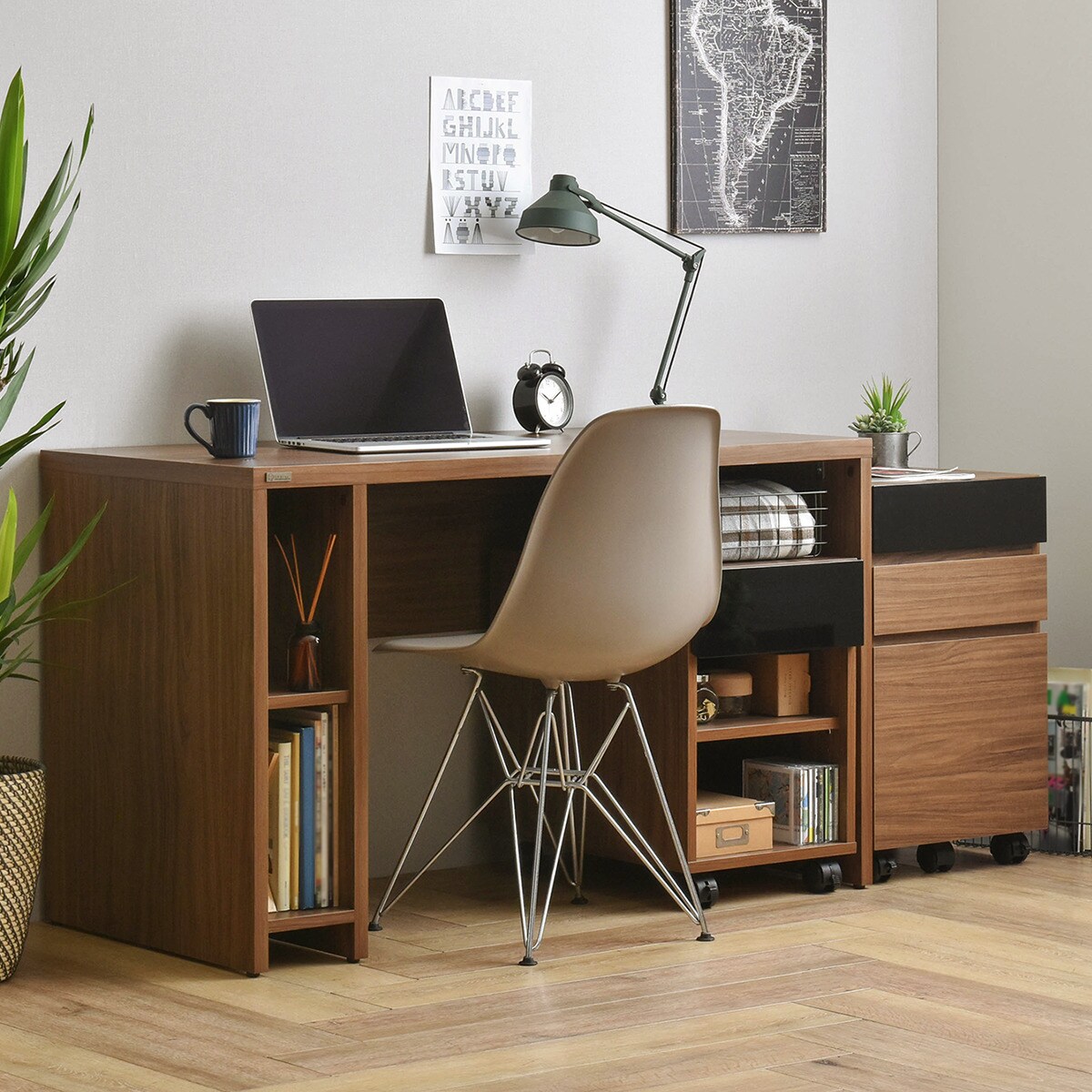 ニトリデスク Nエリン90&サイドチェスト（価格交渉可）