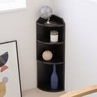 薄型カウンター下収納 コーナーラック (DBR) 1枚目画像