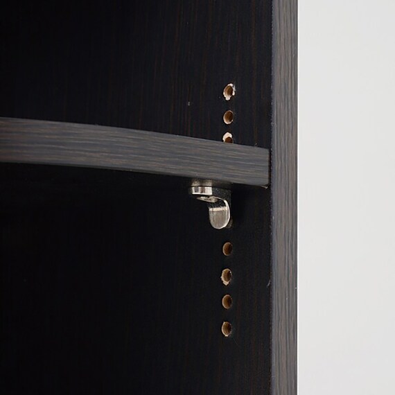 薄型カウンター下収納 コーナーラック (DBR) 4枚目画像