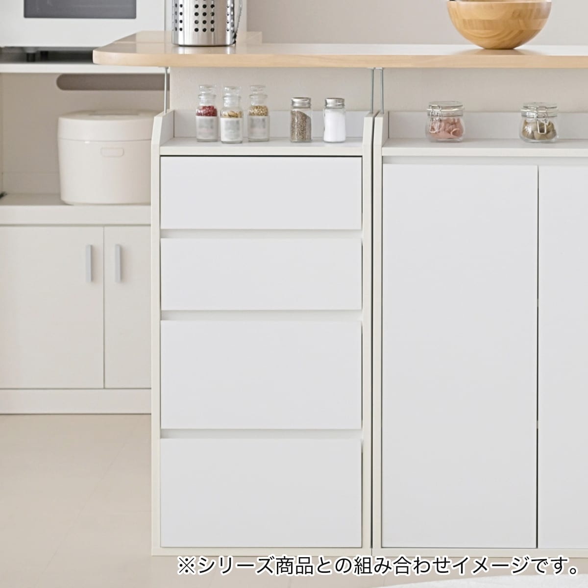 薄型カウンター下収納 チェスト(40WH)通販 | ニトリネット【公式 