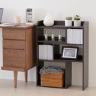 薄型カウンター下収納 伸長式ラック (DBR) 2枚目画像